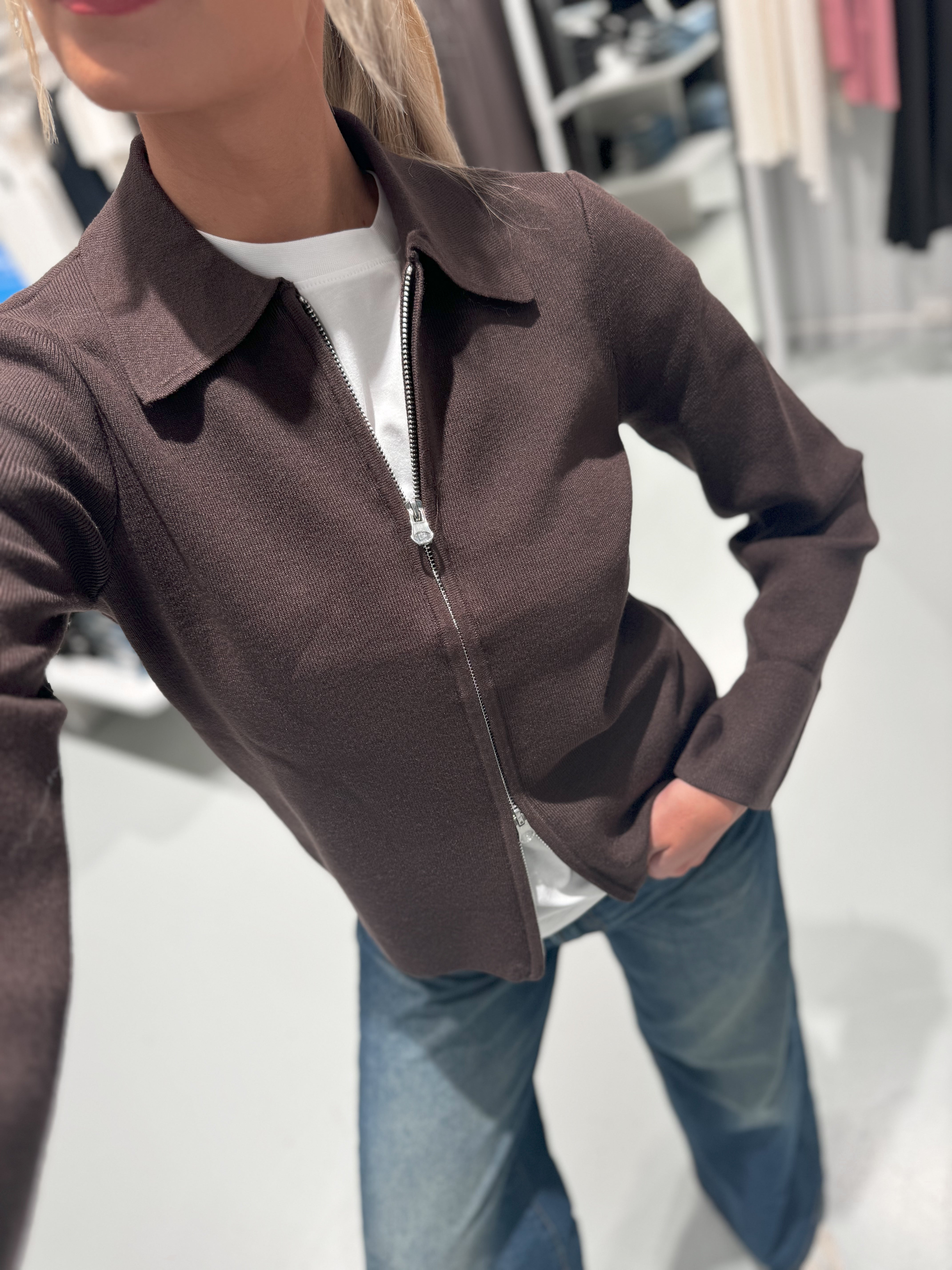 VMHANNA Knit Cardigan - Chocolate Torte
